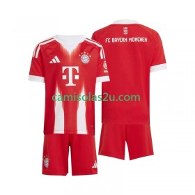 Camisolas de futebol Bayern München Criança Equipamento Principal 2025/26 Manga Curta
